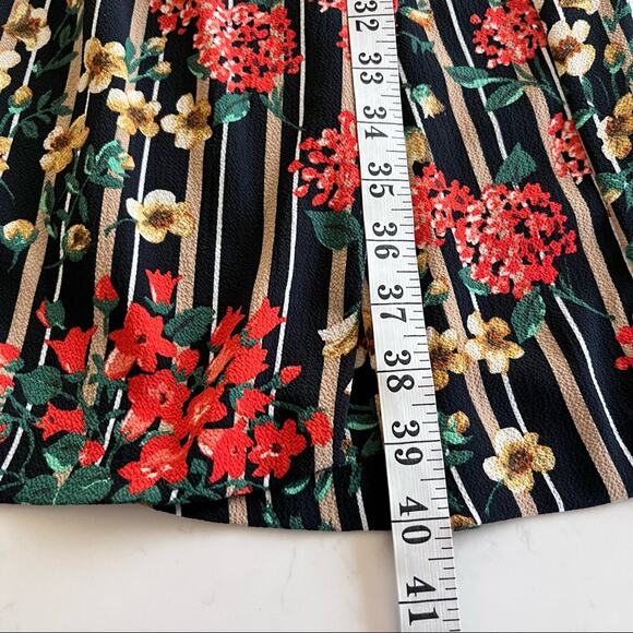 Zara floral stripe wrap dress size XS - Picture 9 of 12